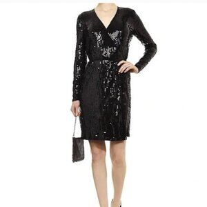 Michael Kors sequin wrap dress
